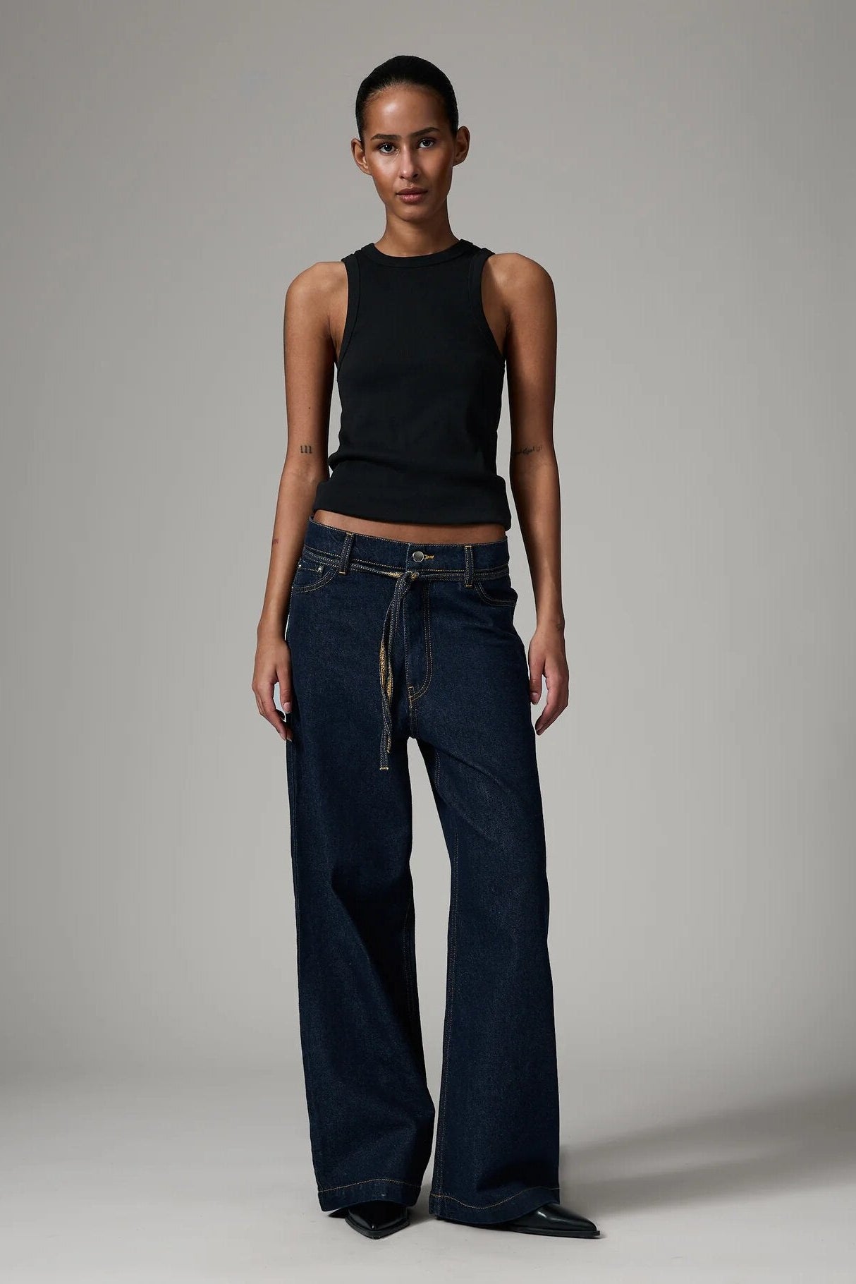 Elijah Vibrant Stretch jeans - Dark Blue Denim